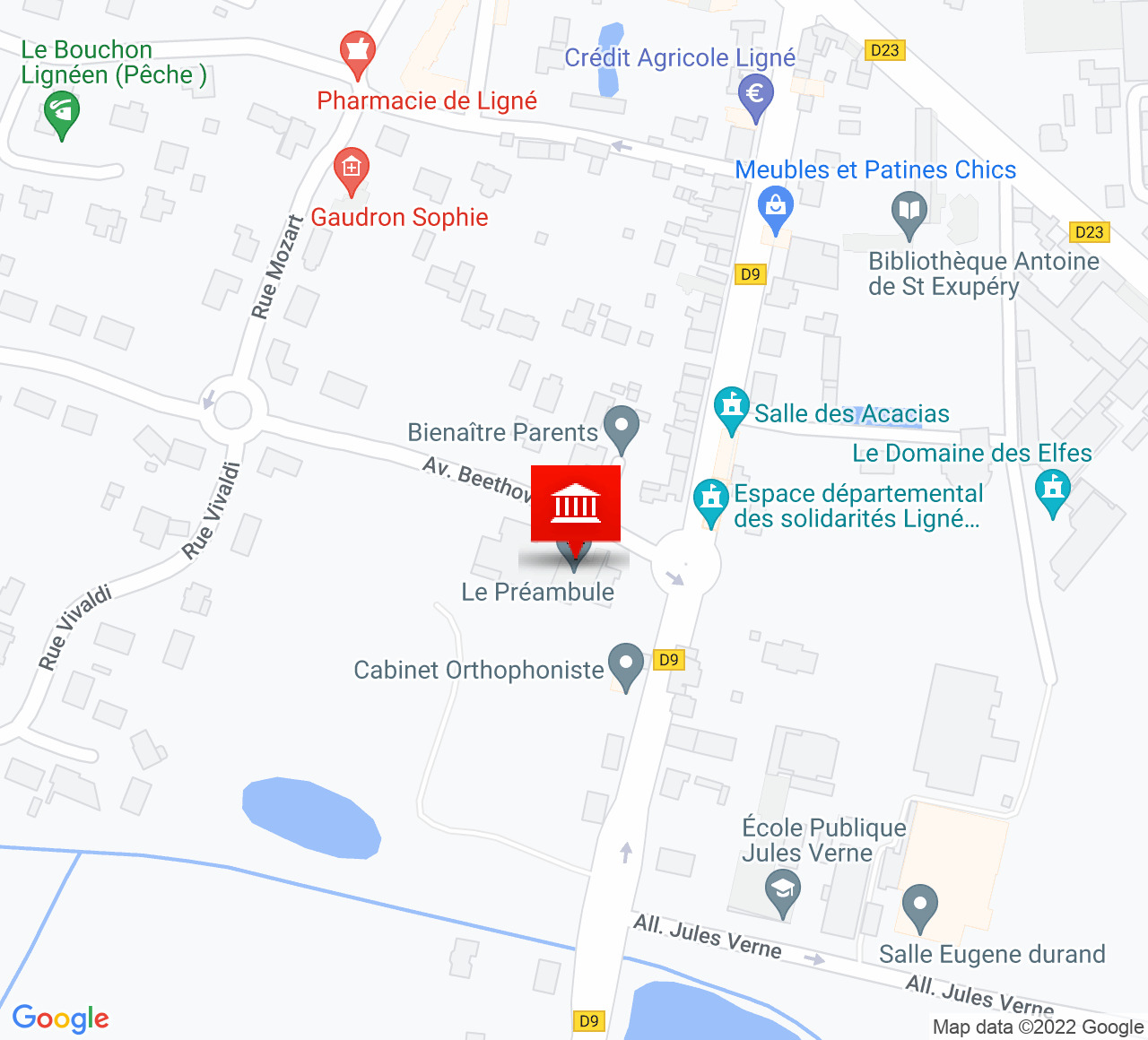 Plan d’accès Espace Culturel Le Préambule