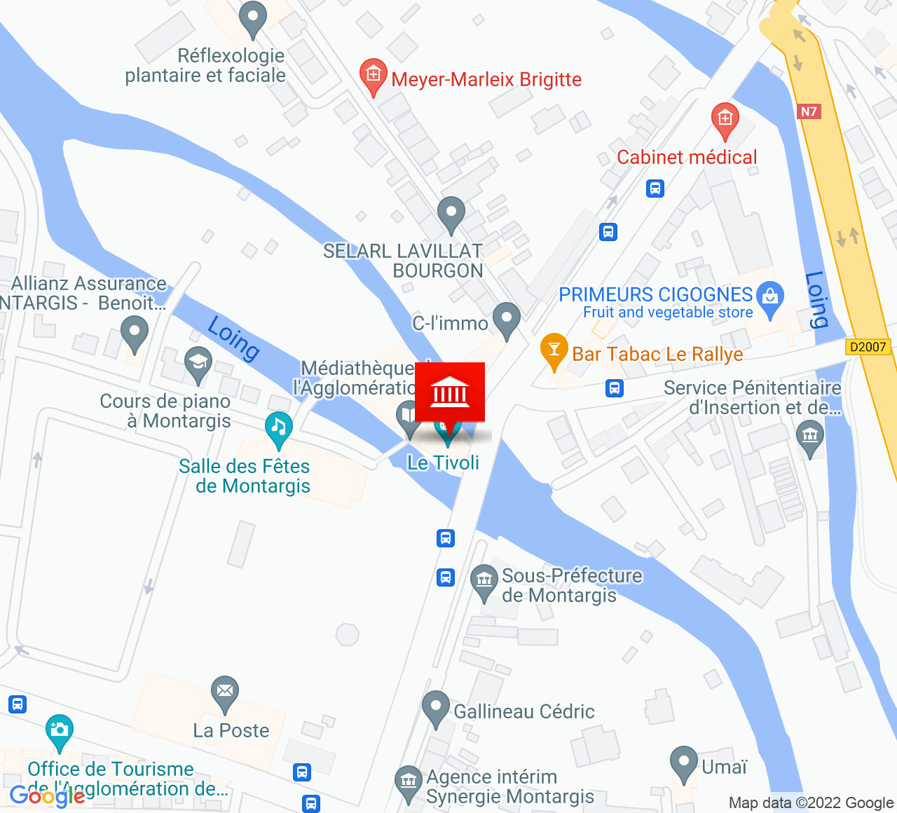 Plan d’accès Tivoli Montargis
