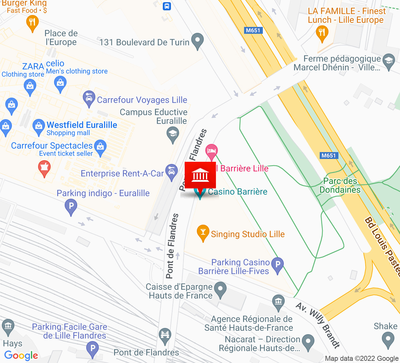 Plan d’accès Théâtre du Casino Barrière