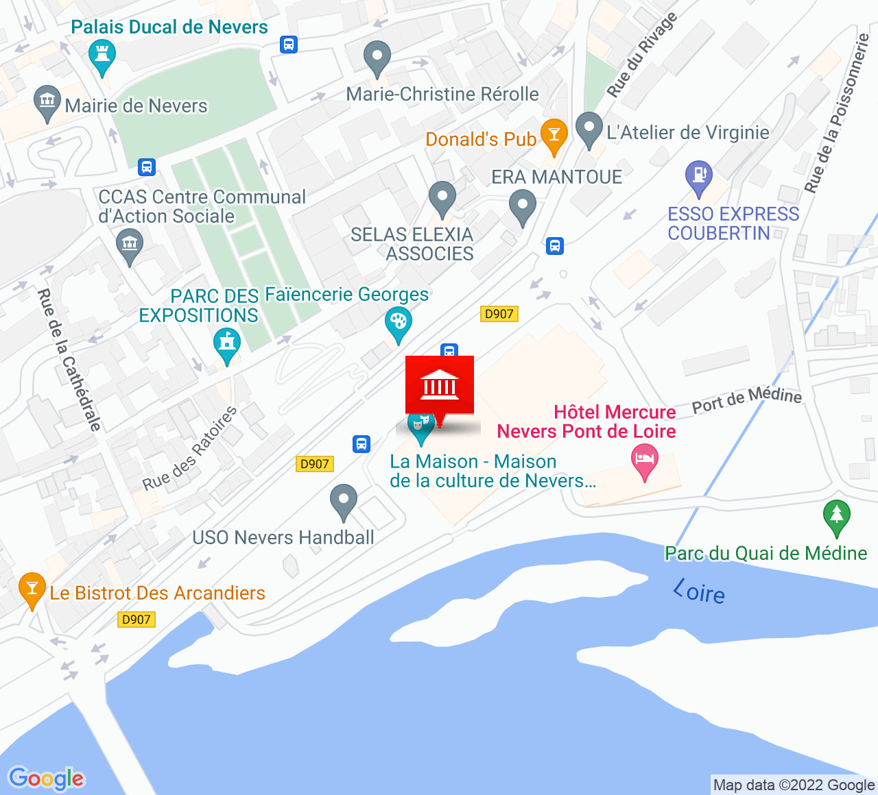 Plan d’accès La Maison - Maison de la culture de Nevers agglomération