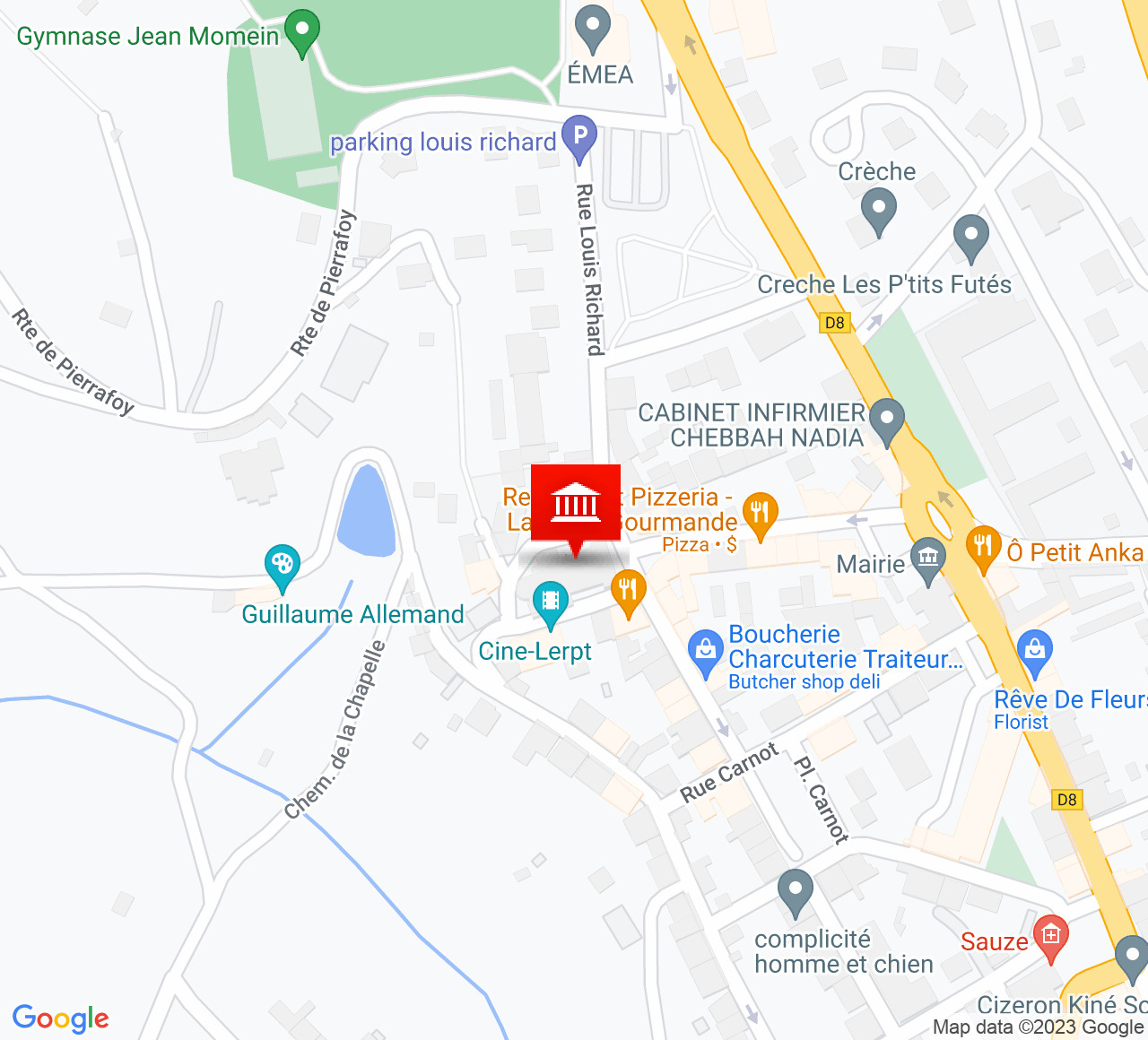 Plan d’accès Espace Pinatel