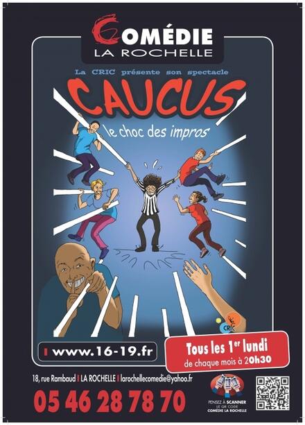 « Caucus » le choc des impros ! au Théâtre Comédie La Rochelle