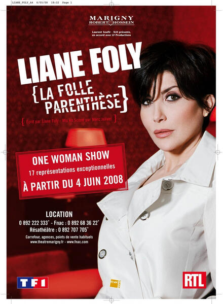 Liane Foly : la Folle Parenthèse au Théâtre Marigny
