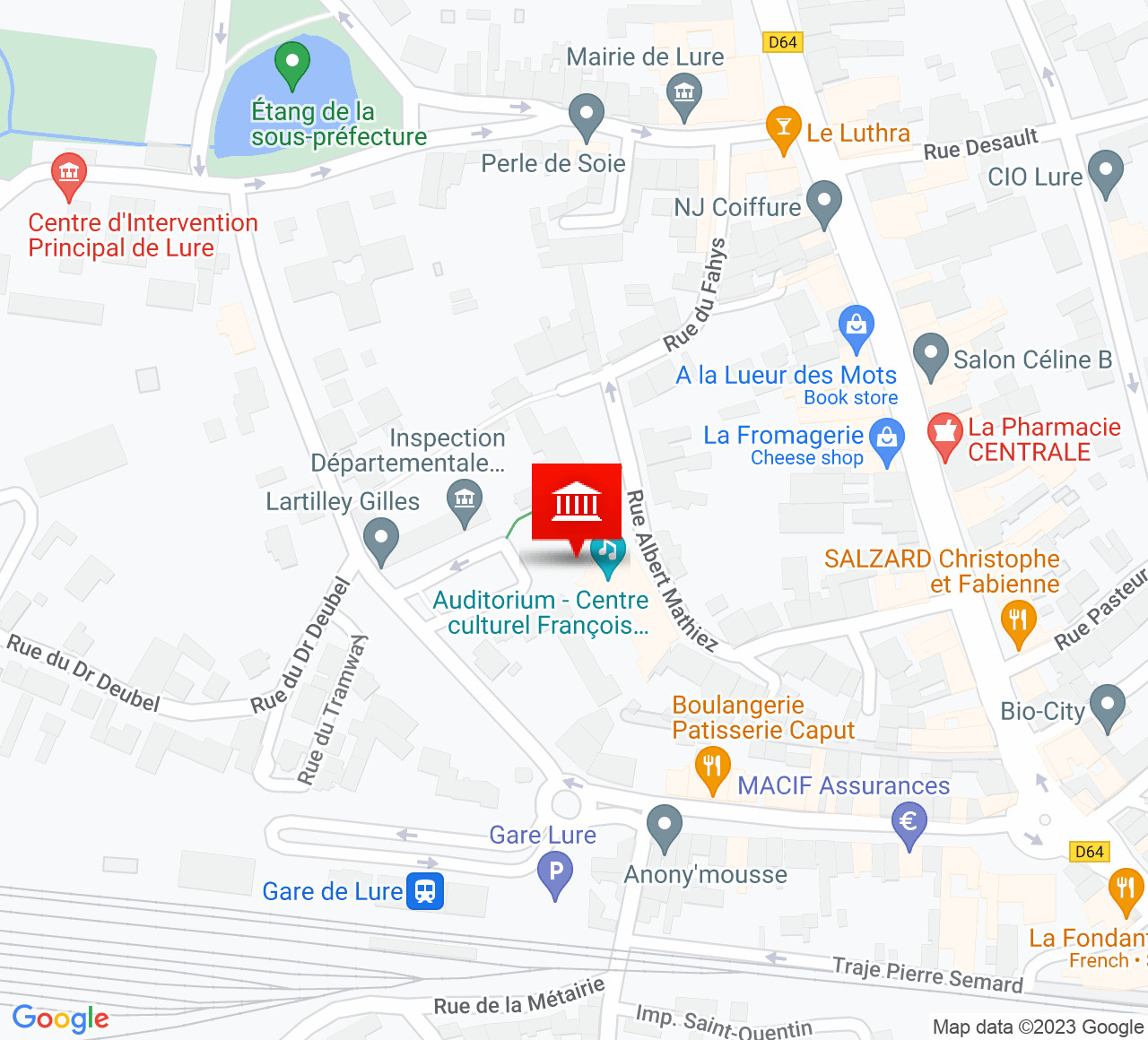Plan d’accès Centre Culturel François Mitterrand
