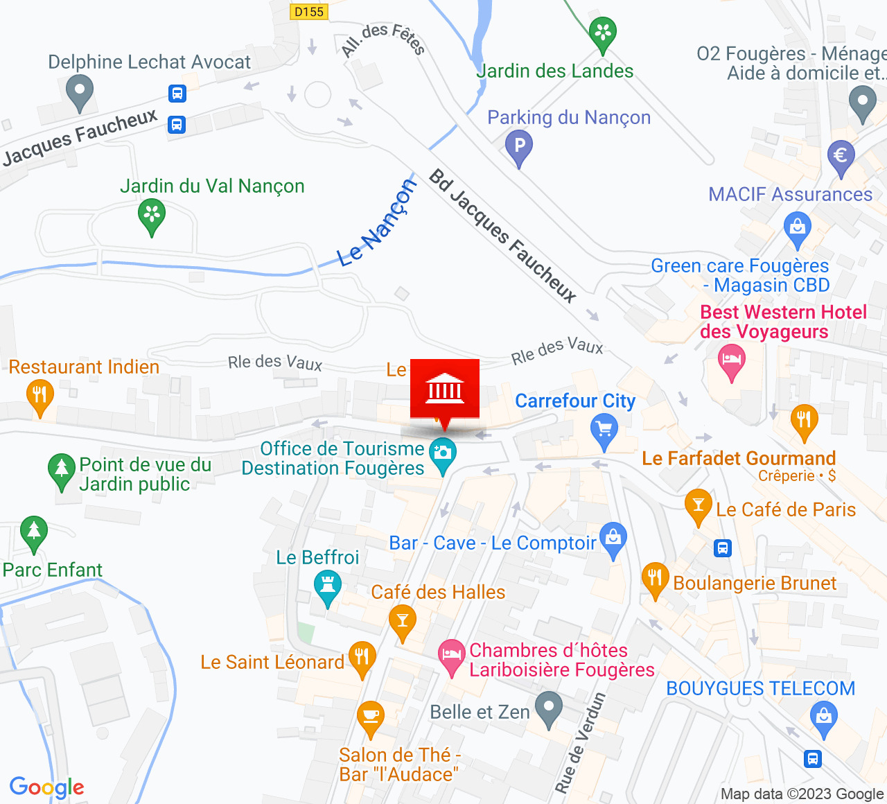 Plan d’accès Théâtre Victor Hugo