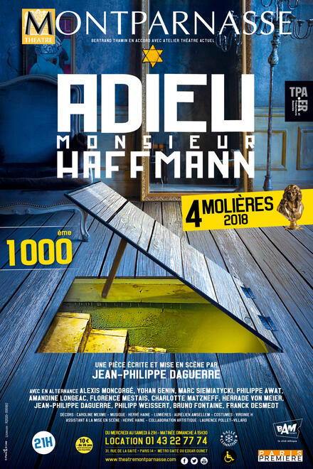 ADIEU MONSIEUR HAFFMANN - La 1000 ème ! au Théâtre Montparnasse