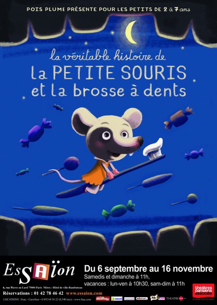 La Véritable histoire de la petite souris et la brosse à dents au Théâtre Essaïon
