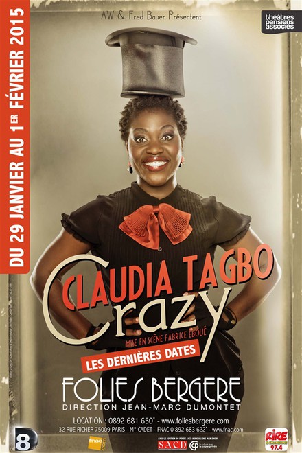 Claudia Tagbo au Théâtre des Folies Bergère