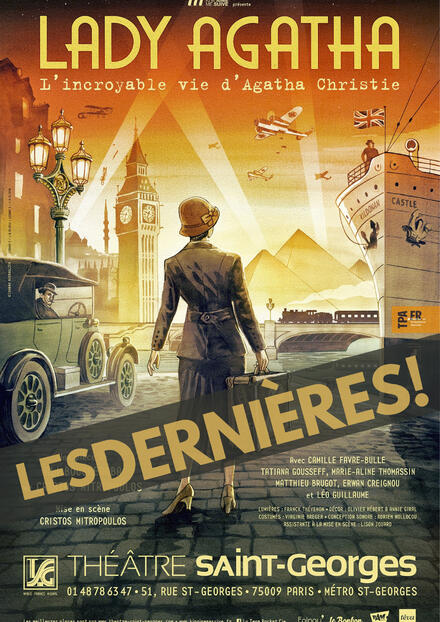 LADY AGATHA L'incroyable vie d'Agatha Christie au Théâtre Saint-Georges