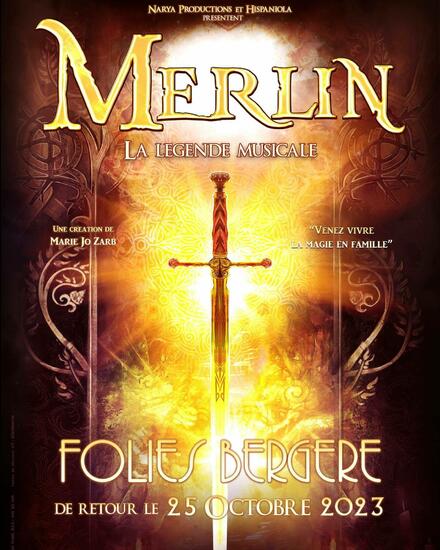 Merlin, la légende musicale au Théâtre des Folies Bergère
