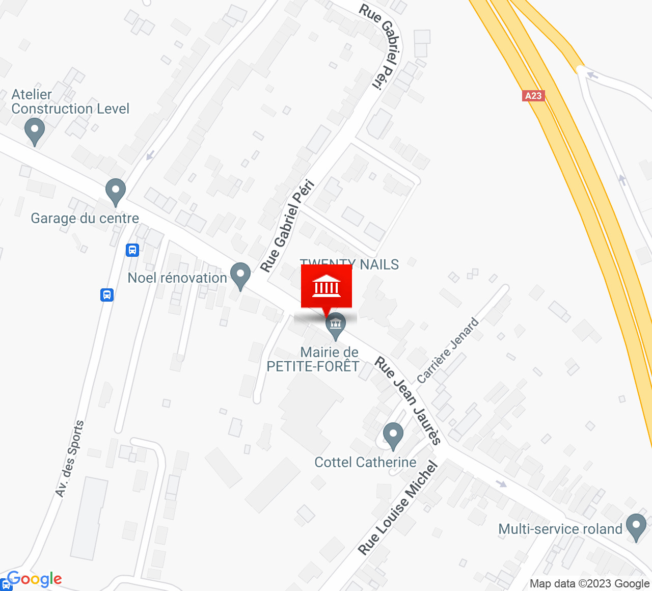 Plan d’accès Mairie de Petite Foret