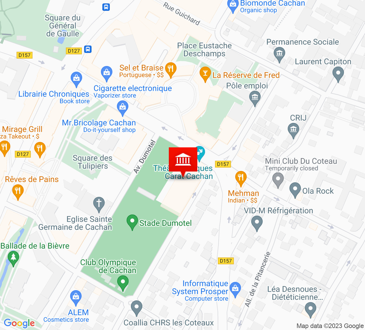 Plan d’accès Théâtre de Cachan