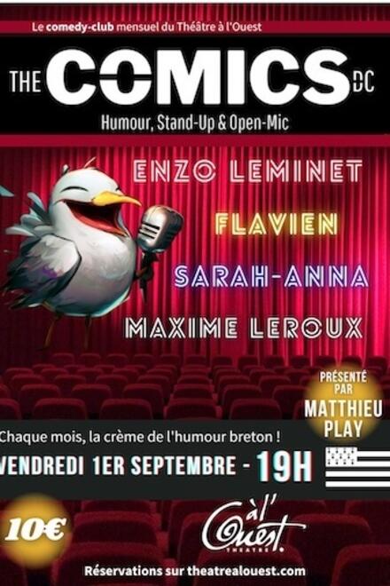 PLATEAU D'HUMOUR - The Comics D.C au Théâtre à l'Ouest Auray