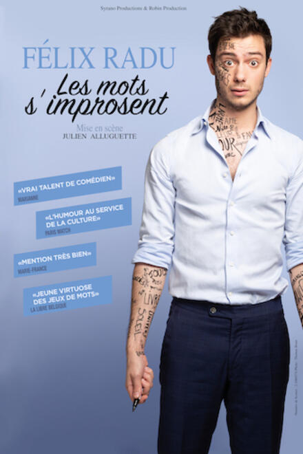 FÉLIX RADU - Les mots s'imposent au Théâtre à l’Ouest Caen