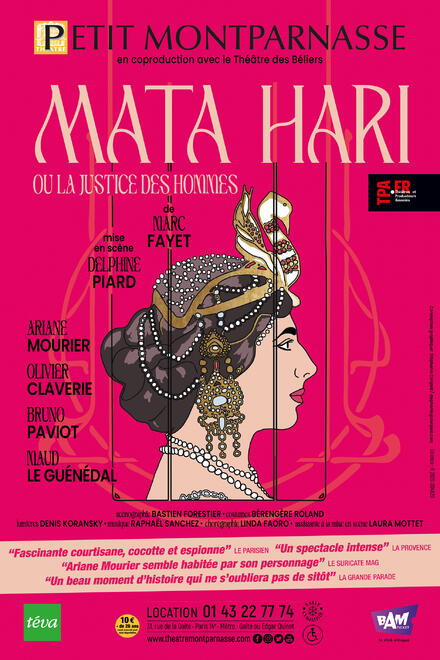 MATA HARI ou la justice des hommes au Théâtre du Petit Montparnasse