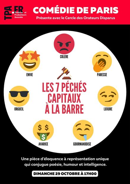 Les 7 péchés capitaux à la barre au Théâtre Comédie de Paris