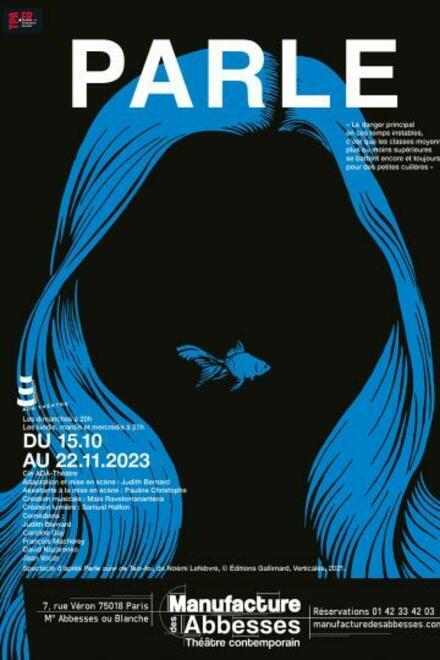 Parle au Théâtre la Manufacture des Abbesses