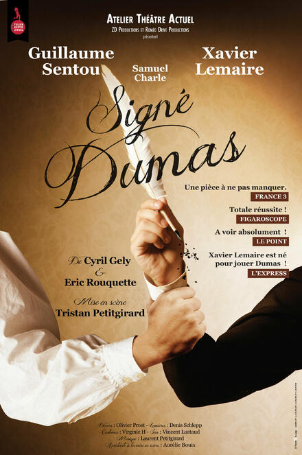 Signé Dumas au Théâtre Atelier Théâtre Actuel