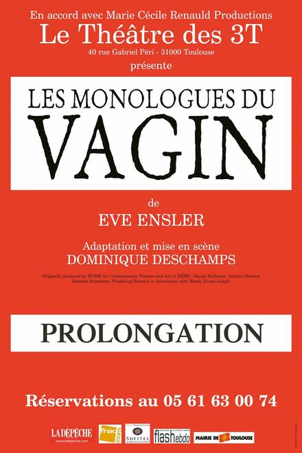 Les Monologues du vagin au Théâtre Les 3T Café-Théâtre