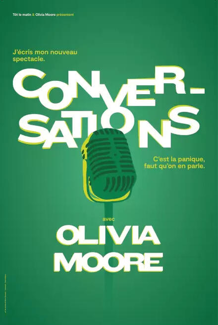 Conversations avec Olivia Moore au Théâtre Les 3T Café-Théâtre