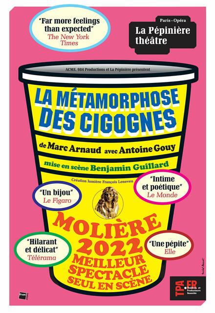 La Métamorphose des cigognes au Théâtre de La Pépinière