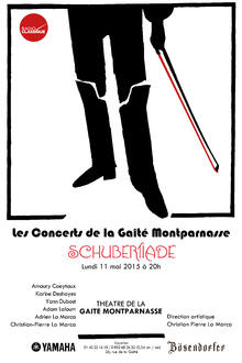 Schubertiade  - Les Concerts de la Gaîté Montparnasse, Théâtre de la Gaîté Montparnasse