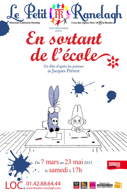 En sortant de l'école au Théâtre le Ranelagh