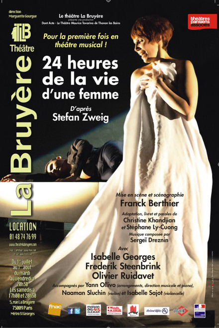 24 heures de la vie d'une femme au Théâtre Actuel La Bruyère