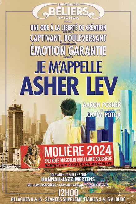 Je m'appelle Asher Lev au Théâtre des Béliers Avignon