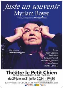 Juste un souvenir, Théâtre Le Petit Chien