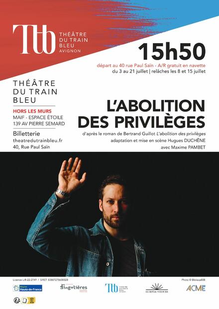 L'abolition des privilèges au Théâtre du Train Bleu