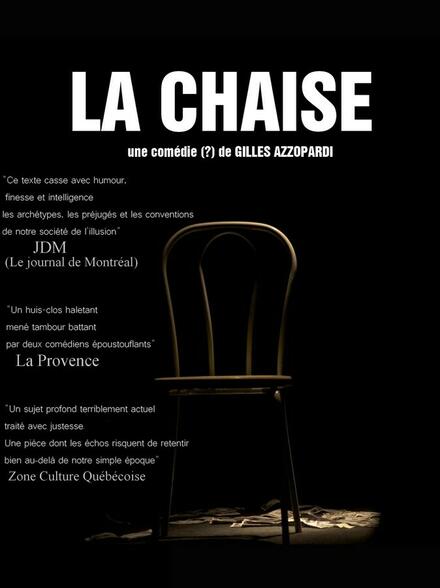 La chaise au Théâtre Comédie d'Aix