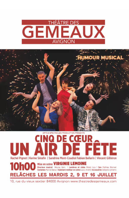 CINQ DE CŒUR - Un air de fête au Théâtre des Gémeaux