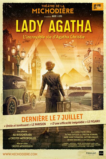 LADY AGATHA L'incroyable vie d'Agatha Christie au Théâtre de la Michodière