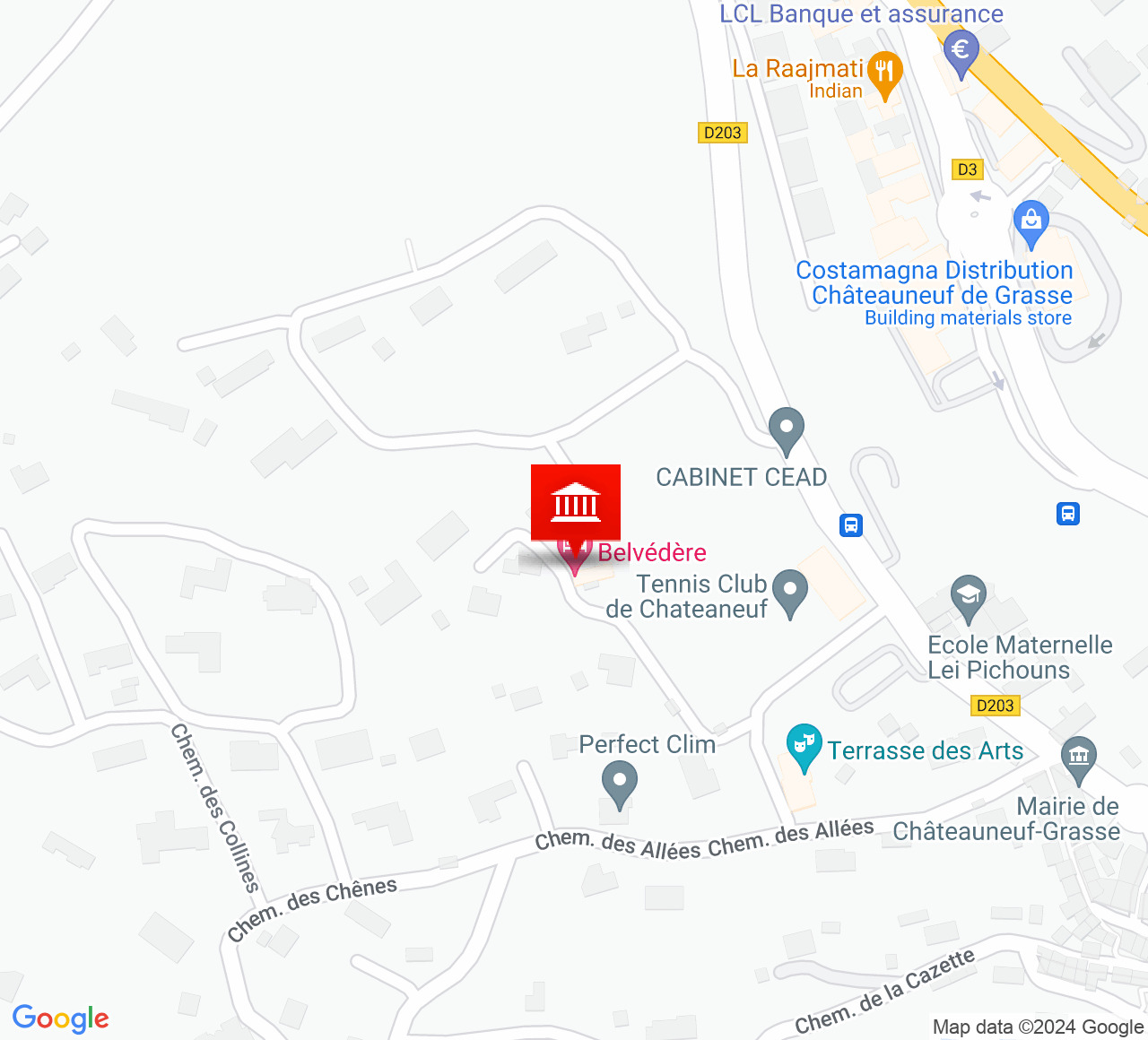 Plan d’accès La Terrasse des Arts