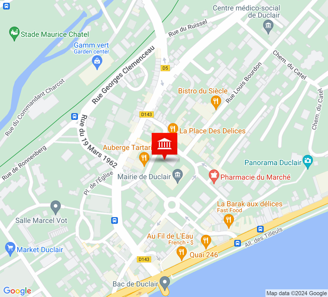 Plan d’accès Théâtre Duclair