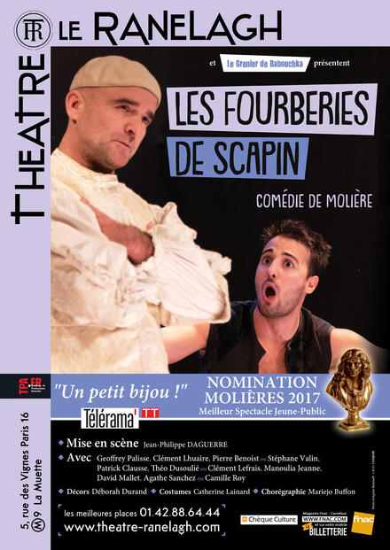 Les Fourberies de Scapin au Théâtre le Ranelagh