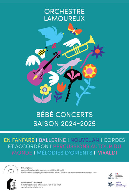 Bébé concerts - avec l’ORCHESTRE LAMOUREUX au Théâtre de l'Atelier