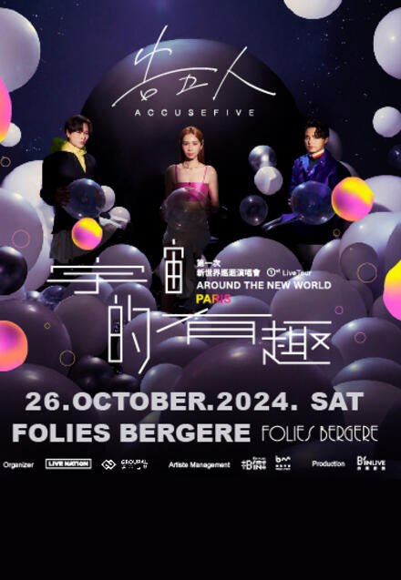 ACCUSEFIVE First Live Tour au Théâtre des Folies Bergère