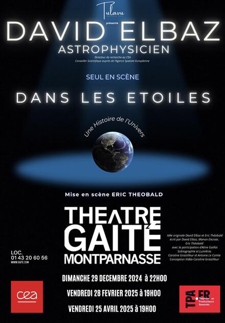 DANS LES ETOILES au Théâtre de la Gaîté Montparnasse