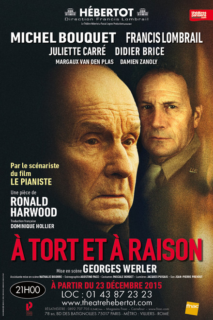 A tort et à raison au Théâtre Hébertot