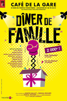 Dîner de famille, théâtre Café de la Gare