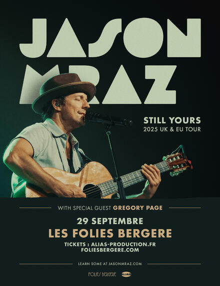 JASON MRAZ au Théâtre des Folies Bergère