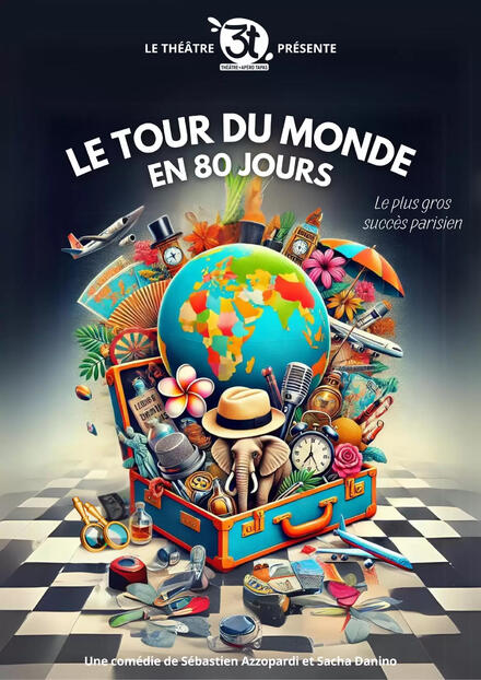 Le Tour du monde en 80 jours au Théâtre Les 3T Café-Théâtre