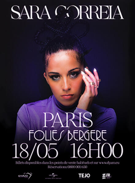 SARA CORREIA au Théâtre des Folies Bergère