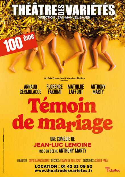Témoin de mariage au Théâtre Monsieur Théâtre