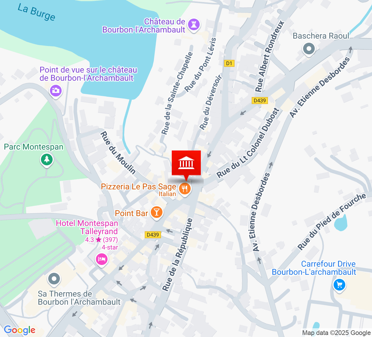 Plan d’accès Salle du Casino