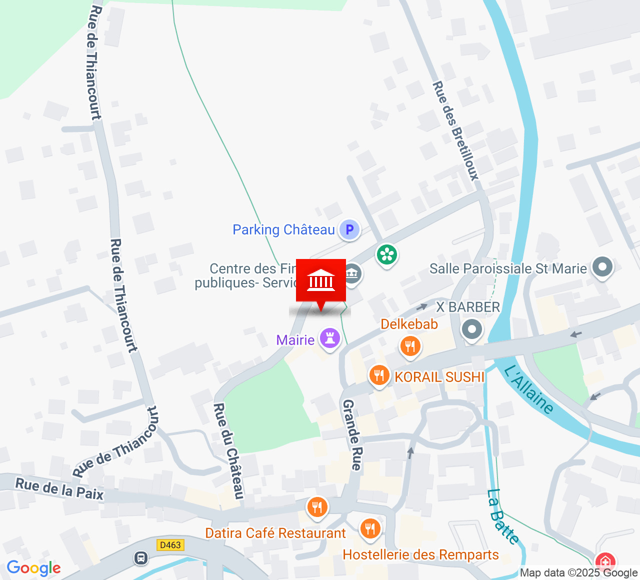 Plan d’accès Halle des 5 fontaines