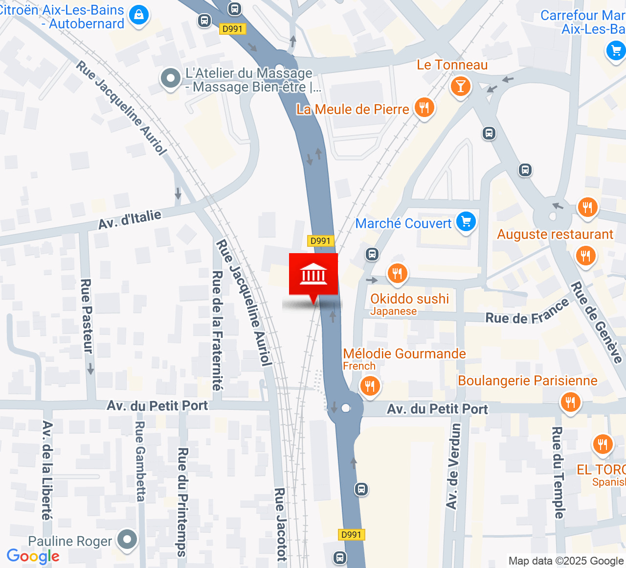 Plan d’accès Salle du Casino