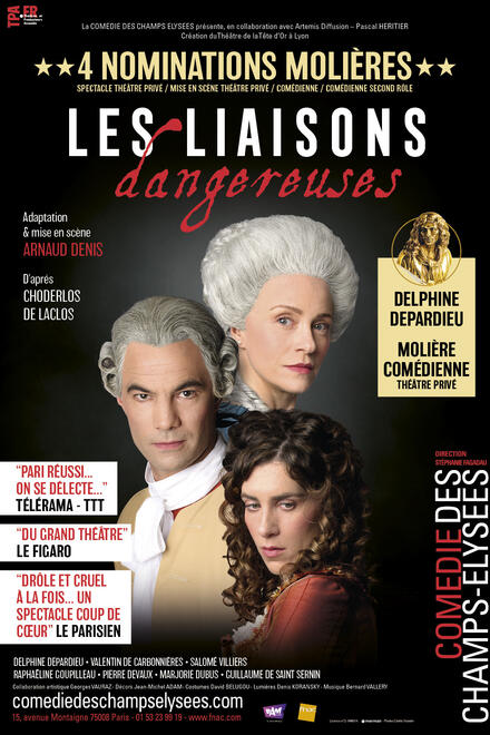 Les Liaisons Dangereuses au Théâtre de la Comédie des Champs-Elysées